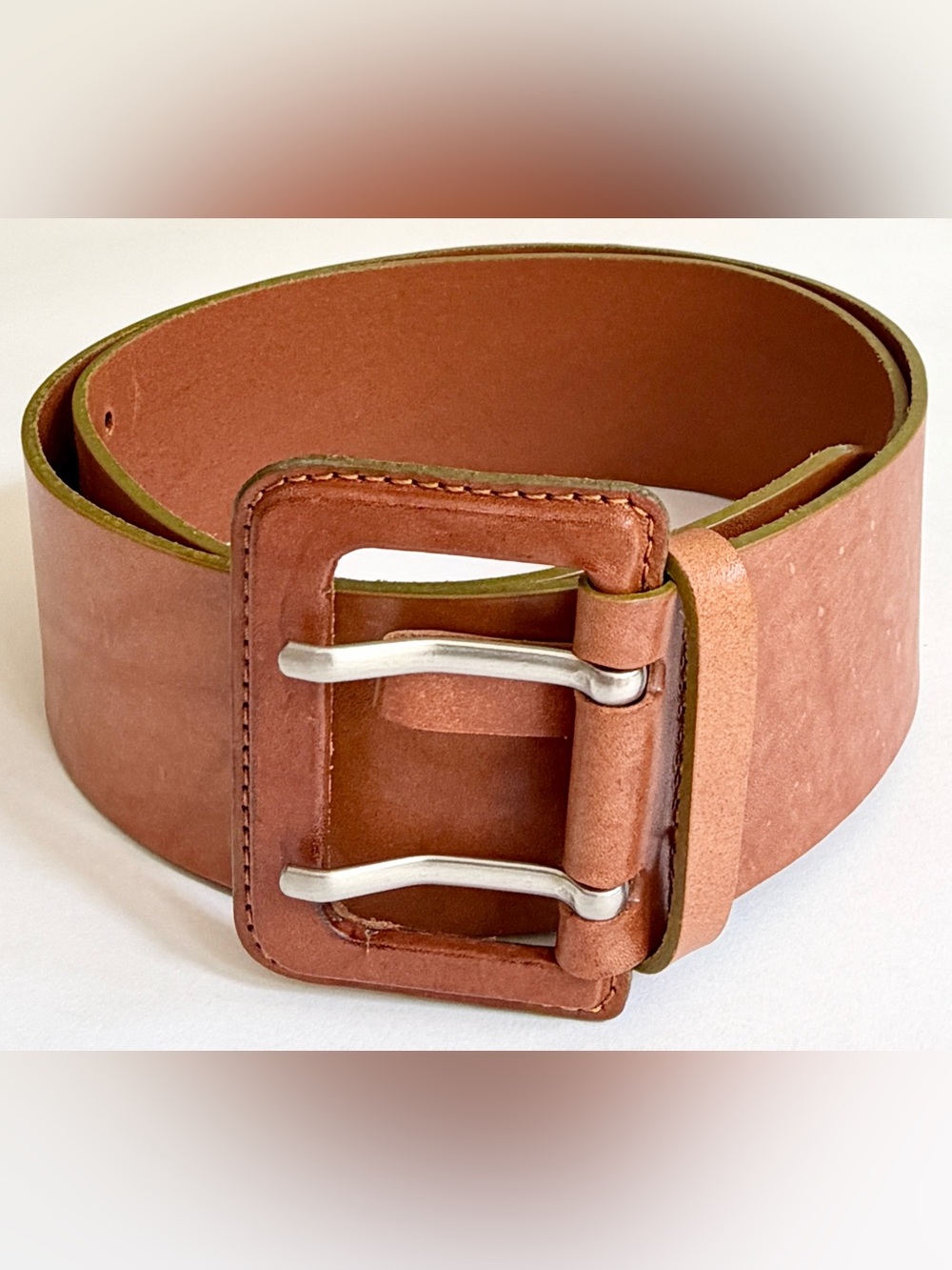Wide Banana Republic Brown Belt Made in Italy